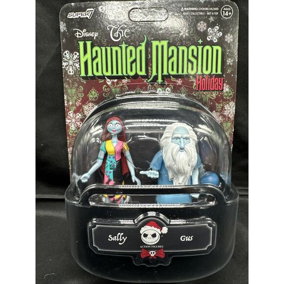 Disney The Haunted Mansion Sally and Gus Action Figure Set Super7 New